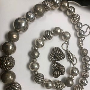 David Yurman elements necklace, bracelet